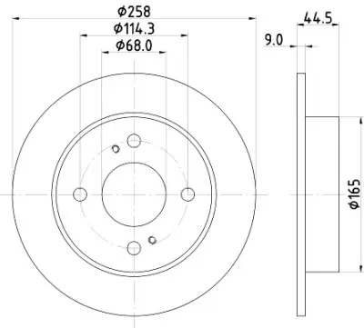 Tendencia Disco de freno HELLA 8DD 355 105-171